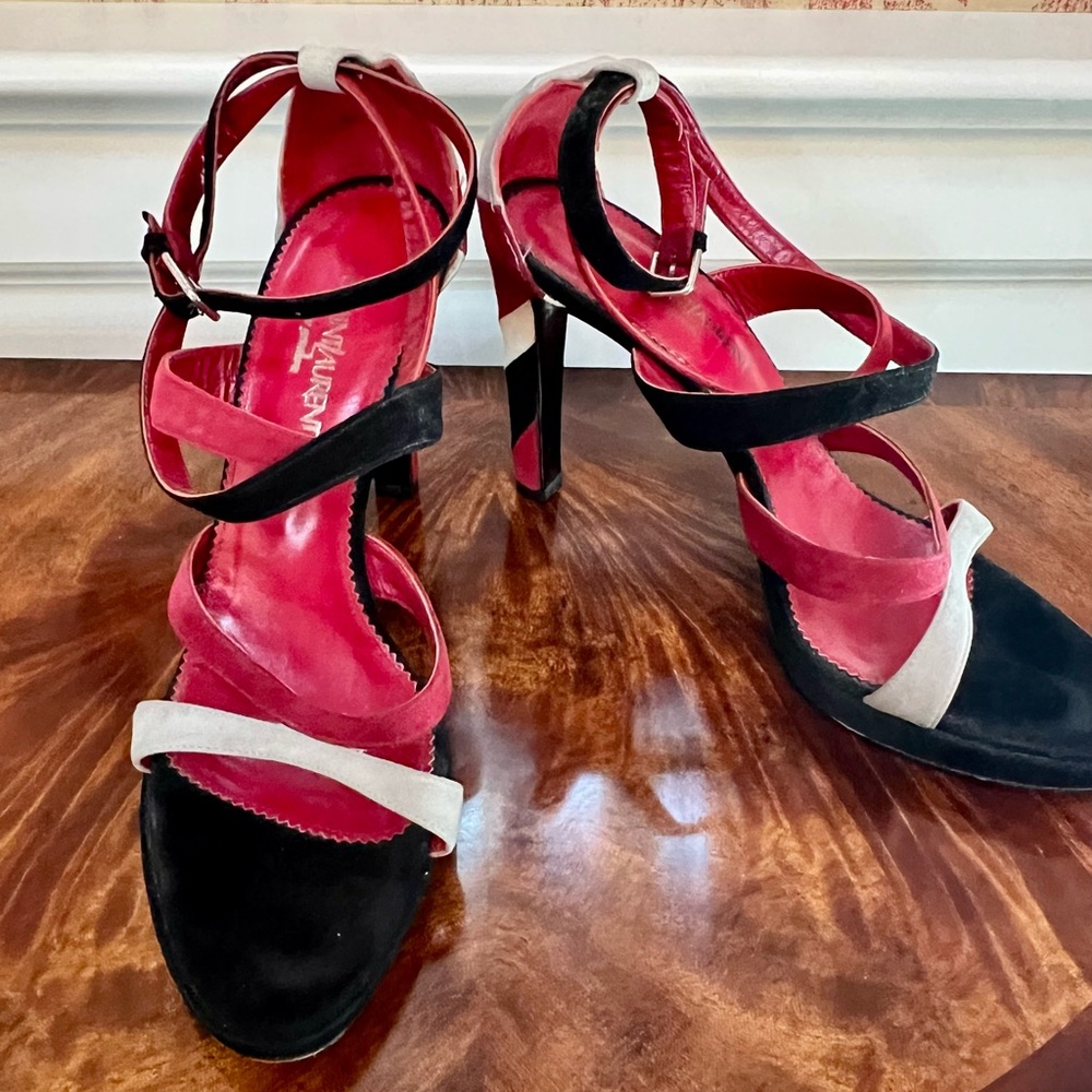 Authentic Yves Saint Laurent suede heels 👠